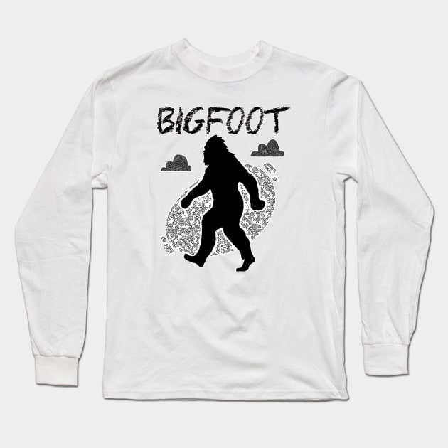 Pop Art Design Bigfoot Long Sleeve T-Shirt by thexsurgent